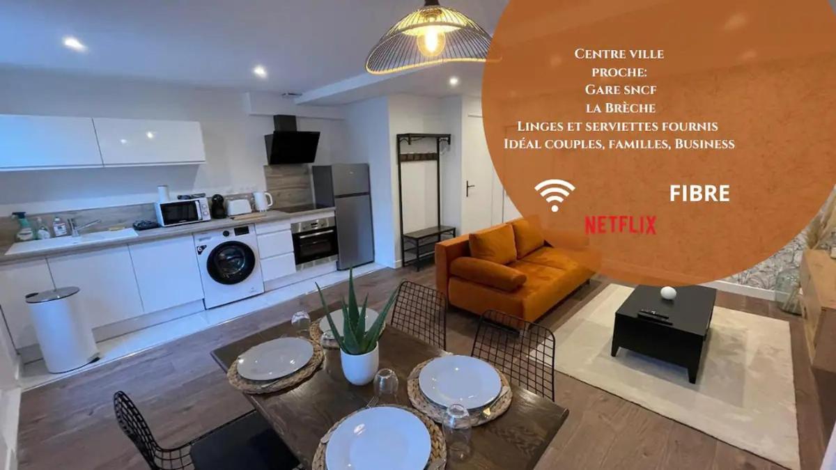 Le Jardin Niortais - Hyper Centre- Proche Gare - Paisible - Grand Jardin Prive, Wifi Hd -Netflix Apartment Exterior photo